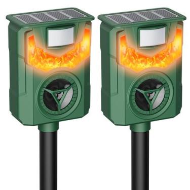 Imagem de Repelente de animais Peepst Flame Guard Ultrasonic, pacote com 2 unida