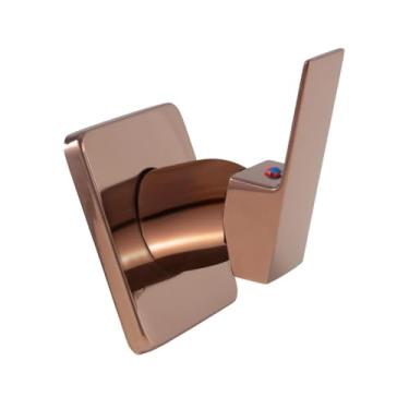 Imagem de Pingoo.casa, Acabamento de Misturador Quadrado Banheiro Oiapoque - Dourado Rose