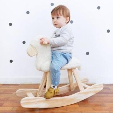 Imagem de Ovelhinha Estofada de Balanço Infantil - Bohney