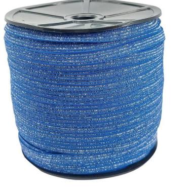 Imagem de Elástico Lurex Chato 7mm Encadernação Várias Cores ElasticoComum Rosa 