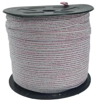 Imagem de Elástico Lurex Chato 7mm Encadernação Várias Cores ElasticoComum Rosa 