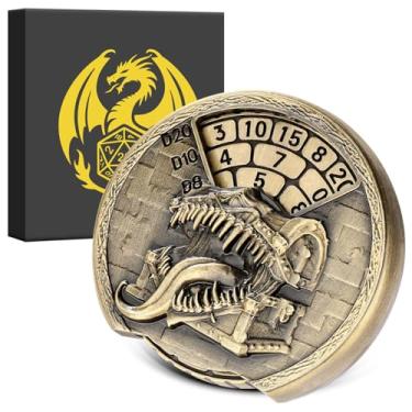 Imagem de DND Dice Spinner Set, 7-in-1 Fingertip Gyro Metallic DND Dice, DND Starter Set, Tongue Treasure Chest Dice Spinner for DND Dice Set, D&D Gifts with Gift Box, Role Playing Game Board Game Accessories