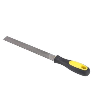 Imagem de Pssopp Afazer o Arquivo Plano Com Alça, Capacidade de Corte Suave, Aderência Confortável Sem Deslizamento, Adequada para Oficina de Engenharia, Arquivo de Aço 1 X 1 (Dentes finos de 8 polegadas arquivo plano com)