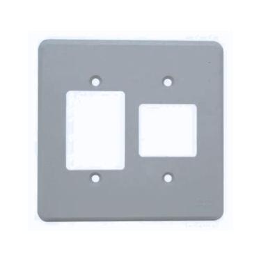 Imagem de Placa Espelho 4x4 2+3 Postos Silentoque 8523 Pial Cz