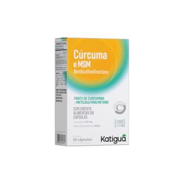Imagem de Katiguá, Cúrcuma + MSM Dose máxima, Sem sabor, 60 Cápsulas rígida • 30 doses, Cinza