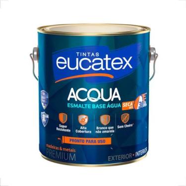 Imagem de Tinta esmalte sintetico eucatex 3600ml base agua branco acetinado pron