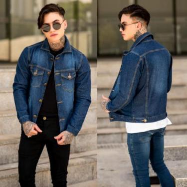 Imagem de Blazer Masculino Esporte Fino Slim Fit Elastano - Dragonfly Debatt Jea