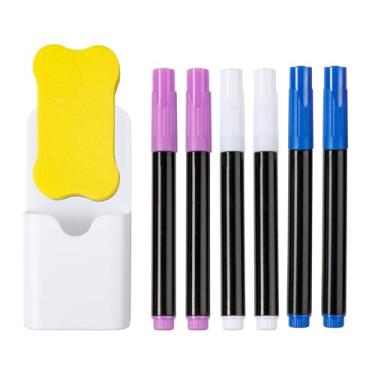 Imagem de lyrlody Calendário da Geladeira Magnética, Aprilhe a Seco da Placa de Acrílica Fridge Whiteboard Kit para Atividade de Planejamento da Geladeira (Mensal)