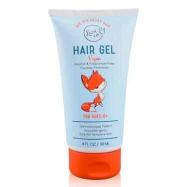 Imagem de LANE & CO. Gel de cabelo para bebês – Gel hipoalergênico para cabelo infantil – Flexível de fixação média a firme – doma os cabelos soltos, frizz, cabelo estático – testado por dermatologistas