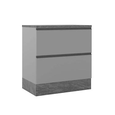 Imagem de Balcão 1 Porta 1 Gaveta (Com Tampo) 80cm Etna - SSX Multicoisas