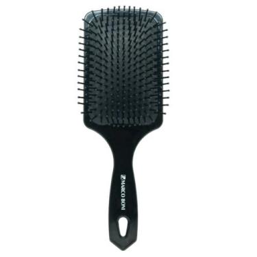 Imagem de Escova raquete nylon pin pro school preta marco boni, Pin Pro School