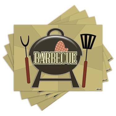 Imagem de Jogo Americano com 4 peças - Churrasco - Barbecue - 1317Jo - Allodi