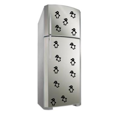 Imagem de Adesivo Decorativo de Geladeira - Pinguins - 004glg - Allodi