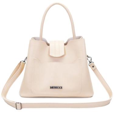 Imagem de Bolsa Saco Feminina Lisboa Tiracolo Deombro Moncci, Marfim