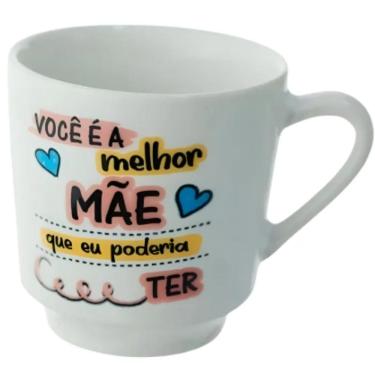 Imagem de Kit Dia Das Mães Caneca de Porcelana 200m Almofada Chaveiro e Sacola