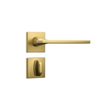 Imagem de Fechadura Porta Banheiro Wc Dourada Gold Stam Classic 40Mm