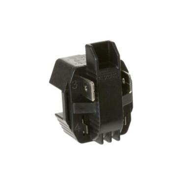 Imagem de GE Relé de partida do compressor do refrigerador WR07X26749, peça genuína do fabricante do equipamento original (OEM)