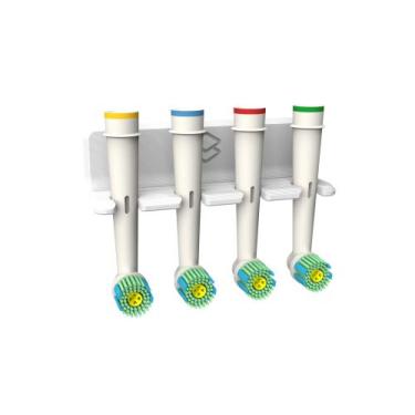 Imagem de Porta Escova Dente Compatível Refil Elétrica Oral B Com Fita - PEKO, 3