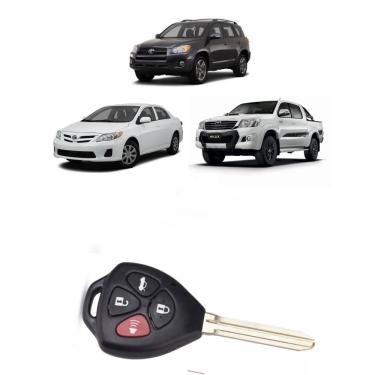 Imagem de Capa Carcaça Chave Toyo Corolla Hilux Sw4 Rav4 Etios 4Botoes