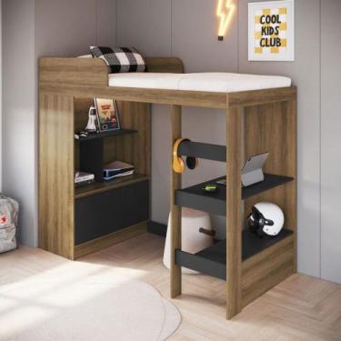 Imagem de Cama Infantil Multifuncional Amsterdam 1 Porta Mel - Art In Móveis, Ma