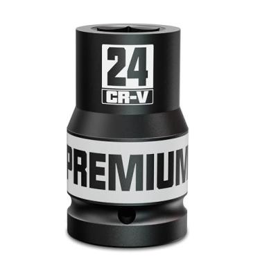 Imagem de Soquete de impacto de 6 pontos com acionamento de 2,5 cm, soquete profundo de 24 mm, métrico, CR-V, fabricação de máquinas de manutenção automotiva