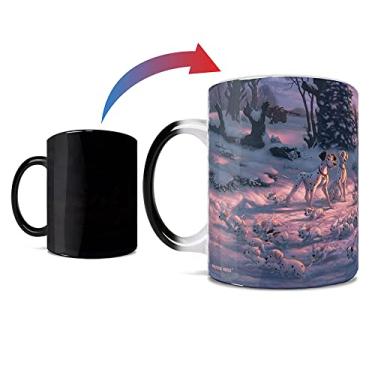 Imagem de Morphing Mugs Disney – 101 Dalmatians on the Run – Pongo and Perdita's Puppies – Thomas Kinkade Studios – Uma caneca de cerâmica que muda de cor de 325 ml – Imagem revelada quando um líquido quente é