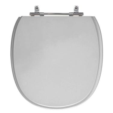 Imagem de Assento Laqueado Massima Cinza Claro Tampa Vaso Incep Mdf