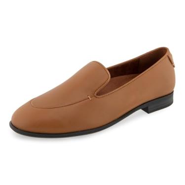 Imagem de Aerosoles Mocassim feminino Wells, Couro brilhante caramelo, 38