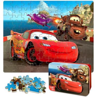 Imagem de Quebra-cabeça NEILDEN Racing Car 100 peças para crianças de 4 a 8 anos