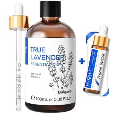 Imagem de Óleo essencial HIQILI Lavanda 100mL 100% puro não diluído