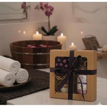 Imagem de Kit presente SPA mini com Vela + Escalda pés + Sabonete Massageador