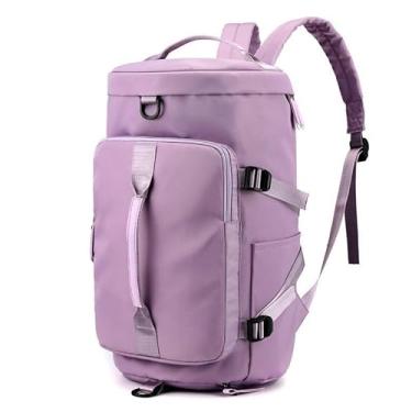 Imagem de Bolsa Mala Esportiva Mochila Costa Transversal Fitness Treino Futebol Academia Impermeável(roxo claro)