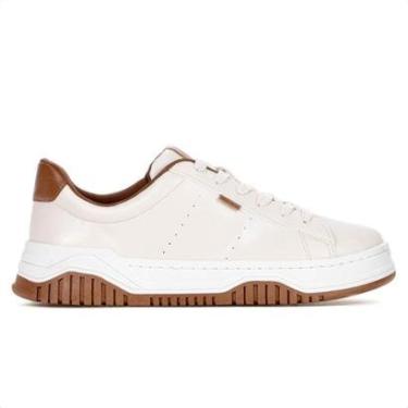 Imagem de Tênis Anacapri Alana Creme e Marrom - Feminino-Feminino