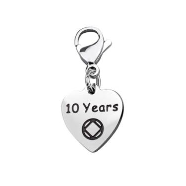 Imagem de FEELMEM NA Recovery Jewelry Charm Zipper Pull Narcóticos Anônimos Presentes Sobriety Charm Sobriety Gifts Sobriety, Small, Liga metálica, Zircônia cúbica