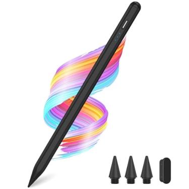 Imagem de Caneta Stylus para Apple iPad A16/11th 2025-2018 iPad Pencil A16/11/10/9/8/7/6, Air 27.9 cm/33.0 cm M3/M2/5th-3rd, Pro 33.0 cm/27.9 cm/M4/32.8 cm, Mini A17 Pro/Caneta Stylus 6/5 Sensibilidade de