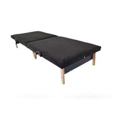 Imagem de Cama DobráVel PortáTil -Uso Para Viagem, Camping E Visitas(Preto)