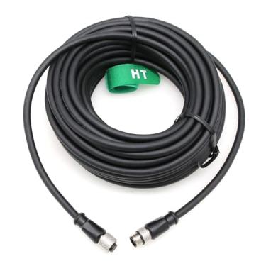 Imagem de HangTon M12 Cabo E/S de alimentação fêmea macho de 12 pinos para Keyence IV3 Cognex in-Sight DataMan Reader Omron Microscan MicroHAWK Sensor de visão 30M