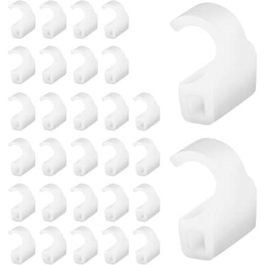 Imagem de 30 clipes de restrição de armário para dobradiça de grama TEC 864, clipes invisíveis de dobradiça de armário limitador de restrição de ângulo de restrição de porta de armário para a maioria dos