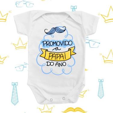 Imagem de Body de Bebê Anunciação de Gestação Papai do Ano Menino Menina Dia dos