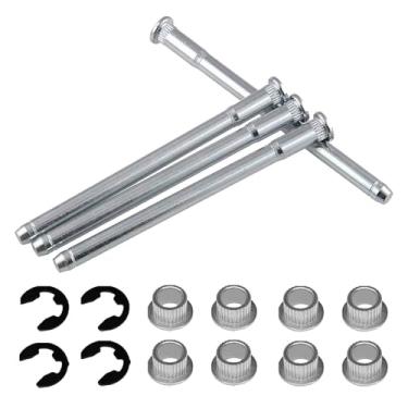 Imagem de Clwalny Kit de reparo de dobradiça de porta e bucha de 16 peças para Chevy GMC 1988-2002 1500 2500 3500 C1500 C2500 C3500 K1500 K2500 K2500 Conjunto de reparo de dobradiça de porta lateral do