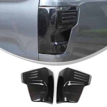 Imagem de CHEAYAR Capa de luzes traseiras de carro compatível com Nissan Titan 2016-2022, lâmpada traseira de carro, capa de luz traseira fumada, capa de lâmpada traseira guarnição moldura acessórios