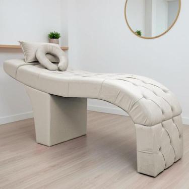 Imagem de Maca Estética Bela Para Extensão De Cílios Veludo - SOFA STORE