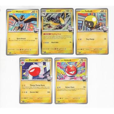 Imagem de Iono’s Pokemon Card Lot – Kilowattrel Voltrob Electrode – Journey Together – Pokemon 5 Card Lot – 055/161