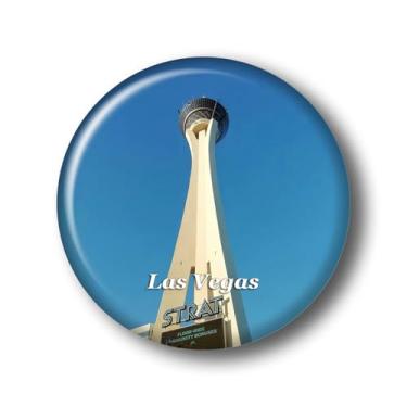 Imagem de Nevada Torre de Las Vegas Adesivo Ímã de Geladeira Vidro Cristal 3D Ímãs de Geladeira Viagem Cidade de Las Vegas Colecionável Lembrança Presentes Decoração de Geladeira