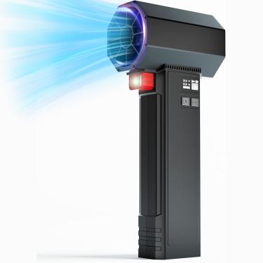 Imagem de OIey Soprador E Secador Oley Turbo Para Carro, Soprador De Ar Elétrico Portátil De 64 Mm, Sem Fio, Com Luz E Visor Led, 4000 Mah, Empuxo Máximo De 1,6 Kg Para Limpeza De Pátios E Secagem De Carros (