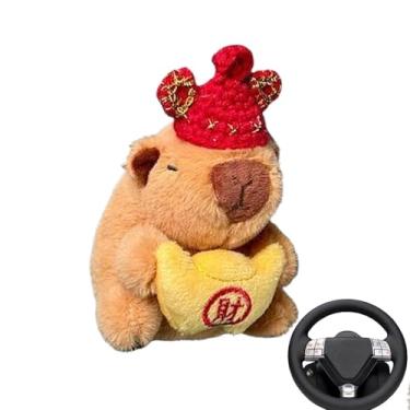 Imagem de Capivara Recheada, Pelúcia Capivara | Pelúcia de capivara pequena ultramacia | Peluches de animais, boneca de pelúcia capivara engraçada, decorações de painel para namoradas, irmãs