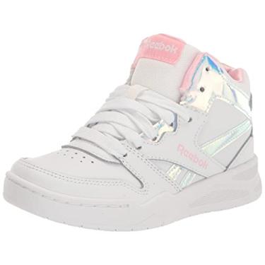 Imagem de Reebok Girls BB4500 Court Basketball Shoe, White/Pink Glow, 6 Little Kid