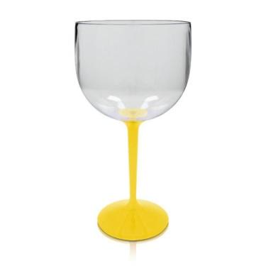 Imagem de Taça Gin Bicolor Amarela Acrílico Ps Krystalon