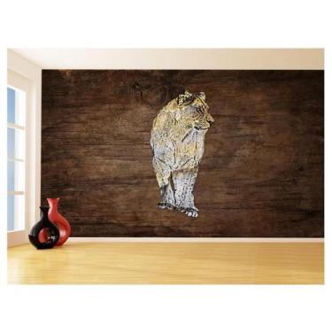Imagem de Papel De Parede Animais Pop Art Leoa Colorido 3,5M Pxa464 - Você Decor