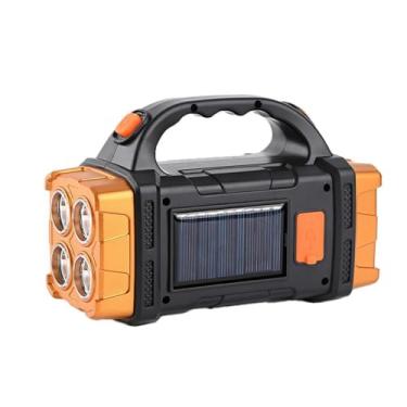 Imagem de Lanterna LED Potente Recarregável USB Solar(Gold,3 UNI)